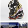 thumbnail image 5 of Sombrero con estampado de graffiti para hombres y mujeres Sombrero de sombrilla multicolor versátil Gorra de moda Gorra de béisbol (negro), 5 of 5