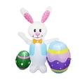 thumbnail image 3 of 5FT Easter Inflatables Bunny with Egg LED Lights Quick Inflation Outdoor Yard Decoration Easter Decor Holiday Inflatable for Patio Garden Lawn, 3 of 7