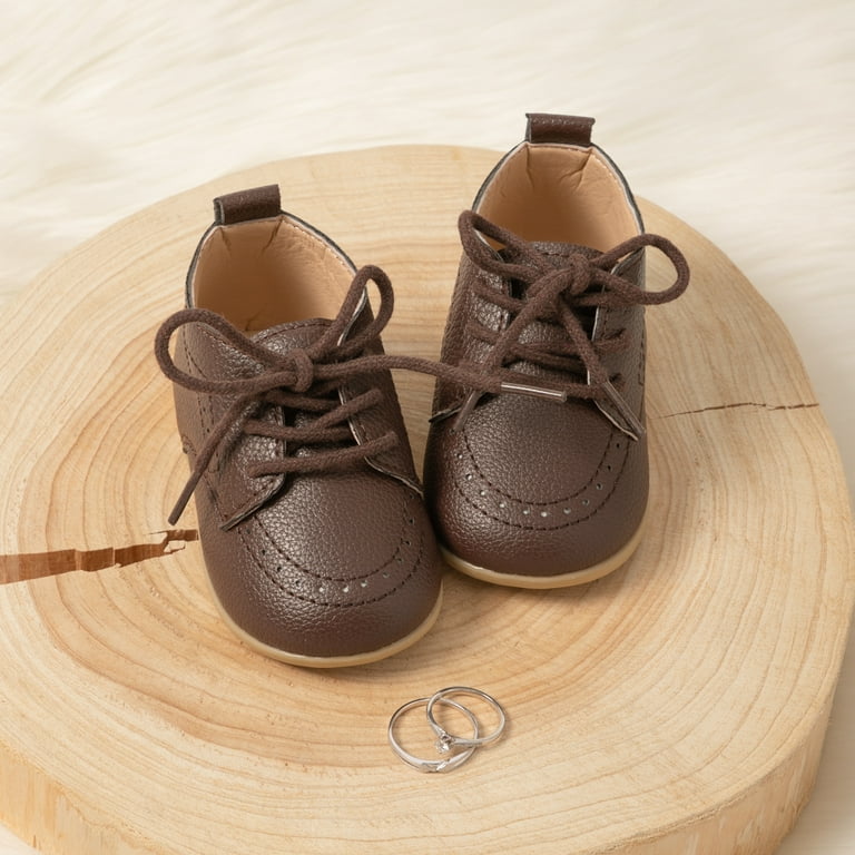 Hsdsbebe Baby Boys Girls Shoes Infant Oxford Dress Shoe Loafers Brogue Flats for First Steps Walkers 0-24m
