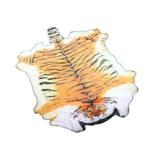 Milaget 1/6 Scale Rug Animal Print Stylish Mini Carpet Model for 12'' Action Figures tiger pattern