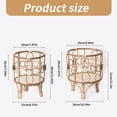 thumbnail image 3 of BQBQERT Flower Pots Stand Rattan Weaving Pots For Plant Flower Risers Stand Rattan Shelf, 3 of 19