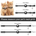 thumbnail image 6 of 2 Pack Airtag Cat Collar Breakaway with Bell,Reflective Kitten Collar with Apple Airtag Cat Collar Holder(does not contain Apple Airtag),Adjustable 7-12In,Safety Buckle for Girl Boy Cats, 6 of 6