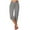 Gray, variant on Ohufall Women's Capri Pants Loose Soft Drawstring Workout Sweatpants Outdoor Athletic Causal Yoga Pants With Pockets