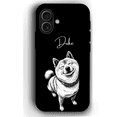 thumbnail image 5 of Custom Black & White Pet Phone Case for iPhone 17 – YingMart Custom Photo Personalized Pet Line Art Design with Pet Name (Black, iPhone17, Modern), 5 of 93