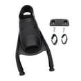 thumbnail image 2 of Freediving Fin Foot Pocket TPR Longblade Long Wing Diving Fin for Swimming Black, 2 of 7
