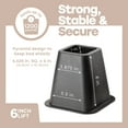 thumbnail image 5 of Simplify 6 inch Durable Plastic Bed Risers 4 Pack in Black, 2.75 lb, 5 of 7