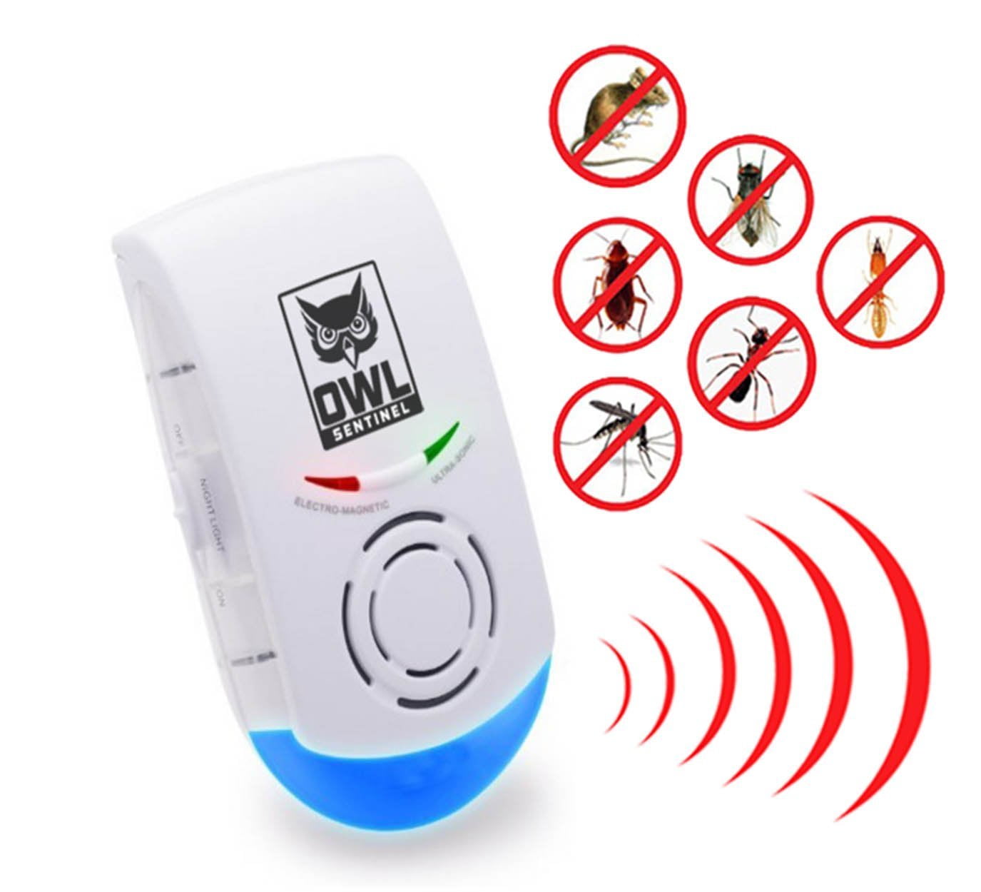 Ultrasonic Pest And Mouse Repeller by Owl Sentinel Highly Effective