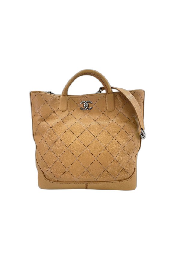 Pre-Owned Chanel 2-way tote bag, beige