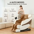 thumbnail image 3 of Real Relax 3D Massage Chair, Full Body Zero Gravity Recliner with SL Track, Yoga Stretching, Foot Rollers, Bluetooth, Heating, Brown, 3 of 13