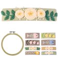 thumbnail image 2 of Coofit Embroidery Kit Creative Fish Floral Needlework Kit DIY Hair Clip with Hoop, 2 of 10