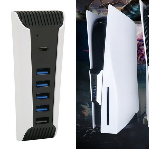 USB Splitter, 5 In 1 USB Hub Easy To Use Durable Light For PS5 Console
