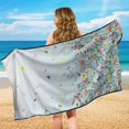 thumbnail image 6 of XYZCANDO Butterfly and Floral Pattern Car Seat Towel Cover, Soft Seat Cover Durable Sweat-Absorbent for Cars SUV, 6 of 11