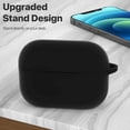 thumbnail image 2 of IBAOLEA Compatible with AirPods Pro Case, Protective Silicone Cover Compatible with AirPods Pro (2019) Black, 2 of 8