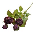 thumbnail image 2 of Travelwant 3pacsk Artificial Roses Flowers for Valentine's Day, Realistic Blossom Roses, Real Touch Silk Rose, Single Fake Flower Long Stem Bouquets, 2 of 7