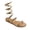 GOLD, variant on Women’s Rhinestone Flat Sandals, Sparkly Lace Up Ankle Wrap Sandals, Open Toe Dressy Summer Beach Sandals for Women