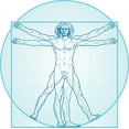 thumbnail image 2 of Vitruvian Man Aqua-air Version Wall Decal by Wallmonkeys Peel and Stick Graphic (48 in W x 48 in H) WM317687, 2 of 4