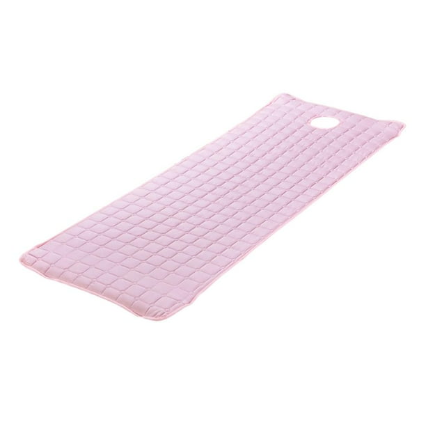 Funda para camilla de masaje de belleza, colchón, sábana con orificio para la cara, 190 x 71 cm, color rosa Rosado