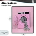 thumbnail image 4 of Stupell Industries Eclectic Disco Laundry Machine over Pink Black Framed Giclee Art, 16 x 20, by LISH Creative, 4 of 8