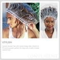 thumbnail image 5 of Gorros de ducha impermeables, gorro de peluquería, gorros de baño para cabello largo, gorro de ducha unisex., 5 of 5