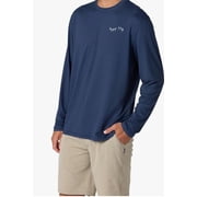 HANG TEN Men's Long Sleeve Sun Tee (US, Alpha, X-Large, Regular, Regular, Coastline