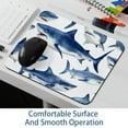 thumbnail image 6 of Shark Printed Square Mousepad Desk Pad Desk Mat, 8.3x9.8 Inch, Non-Slip Rubber Bottom, Suitable for Office and Gaming, 6 of 6