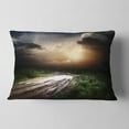 thumbnail image 2 of Designart 12" x 20" Green Polyester Throw Pillow, 2 of 5