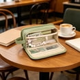 thumbnail image 6 of YIMWNYI Double Layer Extra Large Capacity Pencil Case Multifunctional Storage Bag, Office Supplies Organizer, Travel Makeup Pouch, Durable Canvas, Stylish Stationery Box, Versatile Storage Solution, 6 of 6