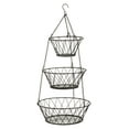 thumbnail image 2 of Heavy Duty - 3 Tier Hanging Kitchen Bronze Fruit Basket, 2 of 2