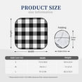 thumbnail image 3 of Daiia White And Black Plaid 2PCS Car Windshield Sun Shade, Foldable Sun Shield for Car Front Window, Auto Sun Blocker Visor Protector Universal for Truck SUV Pickup-Medium, 3 of 7