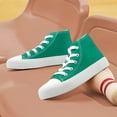 thumbnail image 5 of Kids High Top Canvas Sneakers Girls Boys Lace Up Classic Casual Shoes Toddler Comfy Fashion Running Walking Shoes Indoor Outdoor, 5 of 8