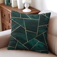 thumbnail image 4 of Set of 2, 20x20 Inch Geometric Stripe Throw Pillow Covers | Linen Square Cushion Cases | Perfect for Home Decoration & Outdoor Use, 4 of 7