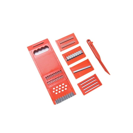 

Xinqinghao Food Fruit Vegetable Potato Chopper Set Kitchen Peeler 7Pcs Tool Kitchen，Dining Bar Orange