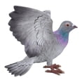 thumbnail image 6 of Hi-Line Gift Ltd. Grey Pigeon with Coloured Neck Statue, 6 of 7