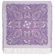 Spring Storm Pavlovo Posad Wool Shawl in Lilac