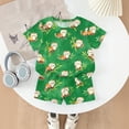 thumbnail image 4 of Grblisyd Girls Outfits Size 10-12 Cute Short Sleeve Crew Neck T-Shirts and Elastic Waist Shorts Kids Fashion Animal Print Clothing Sets, 4 of 7
