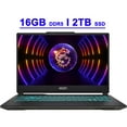 thumbnail image 1 of MSI Cyborg 15 Premium Gaming Laptop 15.6" FHD IPS 144Hz Display 12th Generation Intel 10-core i7-12650H Processor 16GB DDR5 2TB SSD GeForce RTX 4060 8GB Graphics Backlit Keyboard USB-C Win11 Black, 1 of 8