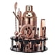thumbnail image 2 of Juego de 20 piezas de coctelera para coctelería, coctelera de 750 ml, herramienta de bricolaje para bar con soporte de exhibición con ranura para bar - Oro rosa Soledad Fabricación de coctelera, 2 of 10