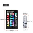 thumbnail image 3 of 4pcs T10 SMD 5050 RGB Colorful Auto Car Lights LED Bulbs Super Bright 16-Color Changing Width Lamp  Side Light With Wireless Remote Control, 3 of 8