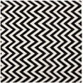 thumbnail image 2 of Safavieh Dhurries Bentley Geometric Area Rug, Black/Ivory, 8' x 8' Square, 2 of 8