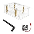 thumbnail image 5 of For OrangePi 5Pro Acrylic Case for OrangePi 5 Pro Transparent Acrylic Case with Cooling Fan Antenna B, 5 of 5
