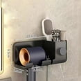 thumbnail image 1 of Hair Dryer Holder Wall Mounted Rack Hair Brush Organizer Bracket Hair Dryer Rack Black (Up Grade), 1 of 4