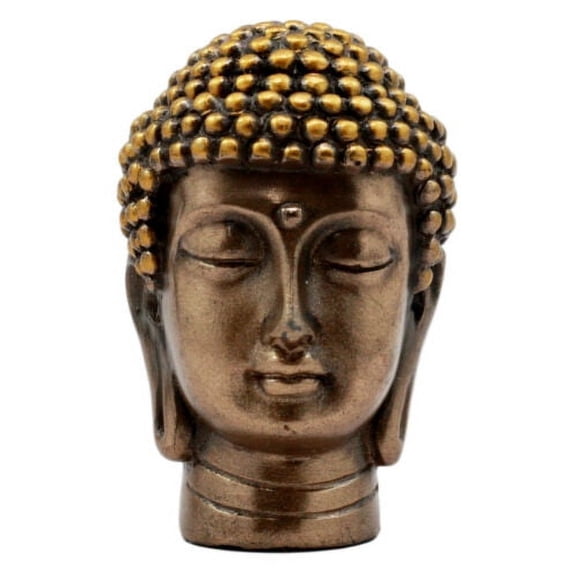 Miniature Talisman Buddha Gautama Head Figurine 2"Tall Eastern Enlightenment
