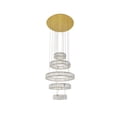 thumbnail image 5 of Monroe Integrated LED chip light gold Chandelier Clear Royal Cut Crystal, 5 of 9