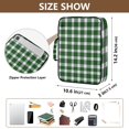 thumbnail image 3 of Haosy Accordion File Organizer Zipper Binder 500 Sheet 6-Tab Expanding File Folder Multi-Pocket 1.2 Inch 3 Ring Green Gingham Pattern, 3 of 7