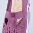 thumbnail image 6 of Women's New Large Size Casual Mesh Slip-on Women's Shoes Soft Sole Breathable Fashion Mother Shoes Hot Pink qILAKOG Size 7.5, 6 of 7
