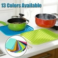 thumbnail image 1 of Visland Silicone Trivet Mat Hot Pot Holder Driying Mat for Hot Dishes, Hot Pots and Hot Pan, Non Slip Heat Resistant Hot Pads for Tables, Countertop, Spoon Rest, Jar Opener, 1 of 8