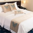 thumbnail image 1 of Color sólido, suave, sin decoloración, moderno , ropa , bufanda, protección, 45x180cm para cama de 180cm Beige Macarena Bed Runner, 1 of 8