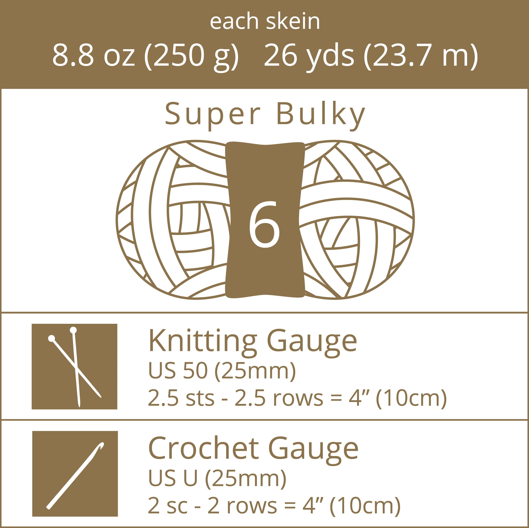 Crafted by Catherine Ivory Roving Super Bulky Yarn, 26 yards, 8.8oz/&nbsp;250g (2 Pack)