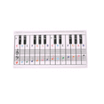 61Keys 88 Keys Piano Keyboard Reference Chart Five Line Piano Reference