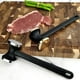 thumbnail image 5 of Steak Hammer Mallet Double-Sided Zinc Alloy Meat Tenderizer Meat Pounder Maximizes Food Flavor Meat Hammer, Silver, 5 of 5
